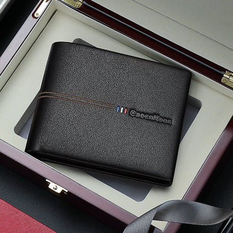 Genuine leather short wallet - Zenura Co